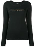 Emporio Armani Slim Fit Jersey - Black