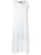Loveless Flounce Hem Dress - White