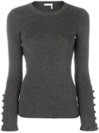 See By Chloé Button Cuff Sweater - Grey