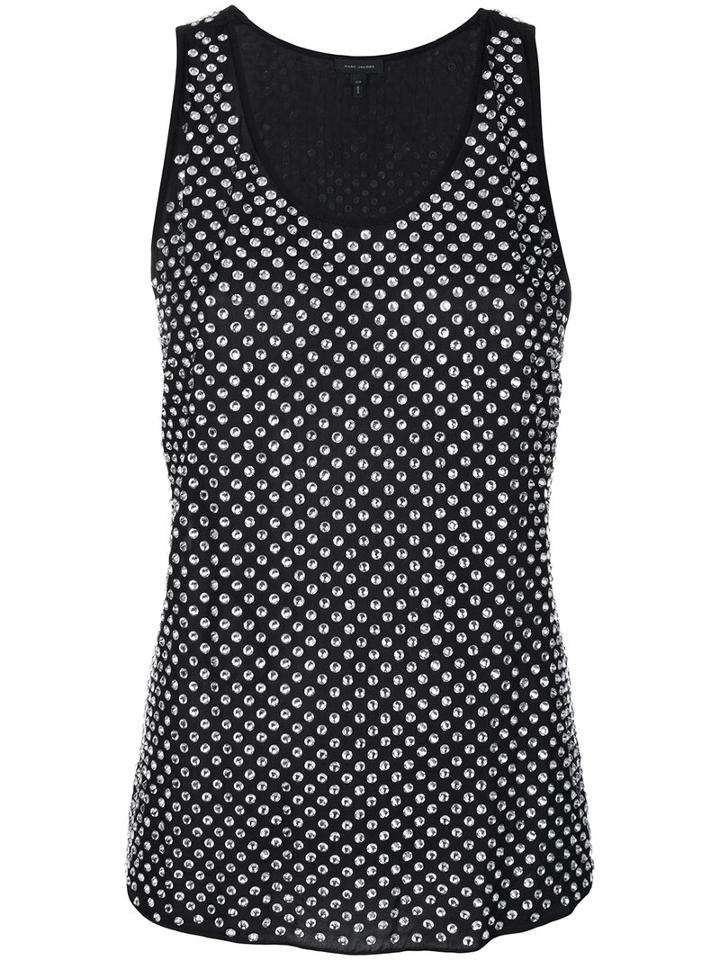 Marc Jacobs - Tank Top - Women - Silk - Xs, Black, Silk