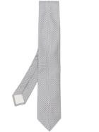 Prada Embroidered Tie - Grey
