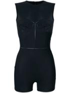Maison Margiela Skinny Fit Sleeveless Bodysuit - Black