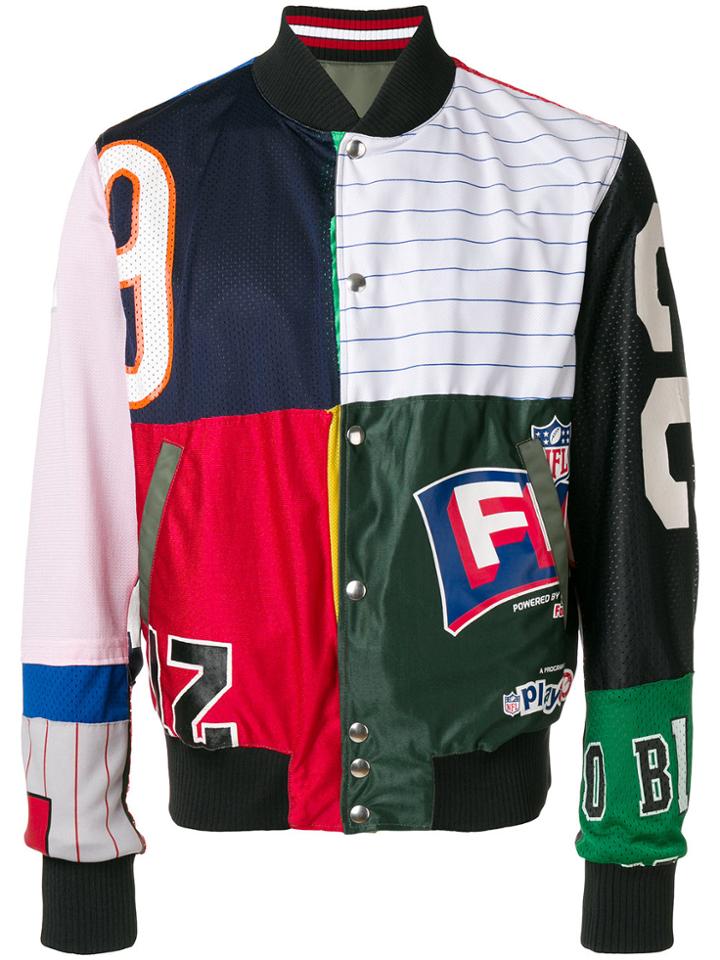 Pihakapi American Football Collage Jacket - Green
