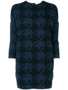 Gianluca Capannolo Houndstooth Pattern Pullover - Blue