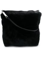 Rick Owens Zipped Fur Shoulder Bag - Black