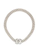 Chanel Vintage Turnlock Short Necklace - Metallic