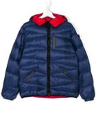 Ai Riders On The Storm Kids Goggle Hood Puffer Jacket - Blue