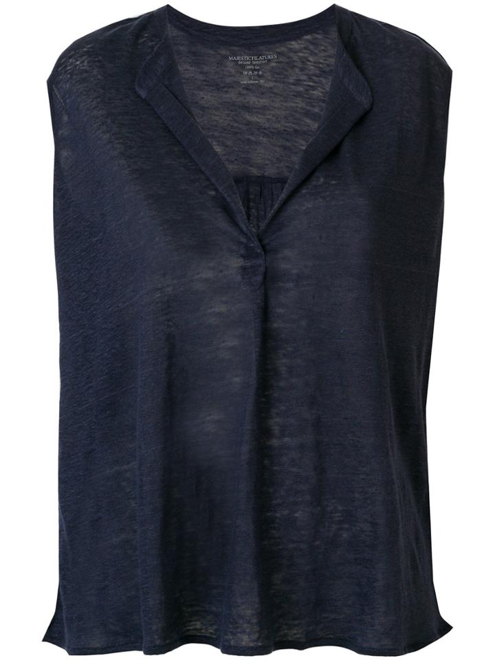Majestic Filatures V-neck T-shirt - Blue