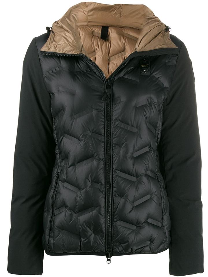Blauer Hooded Padded Jacket - Black