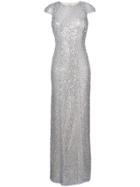 Galvan Estrella Cap Sleeve Dress - Metallic