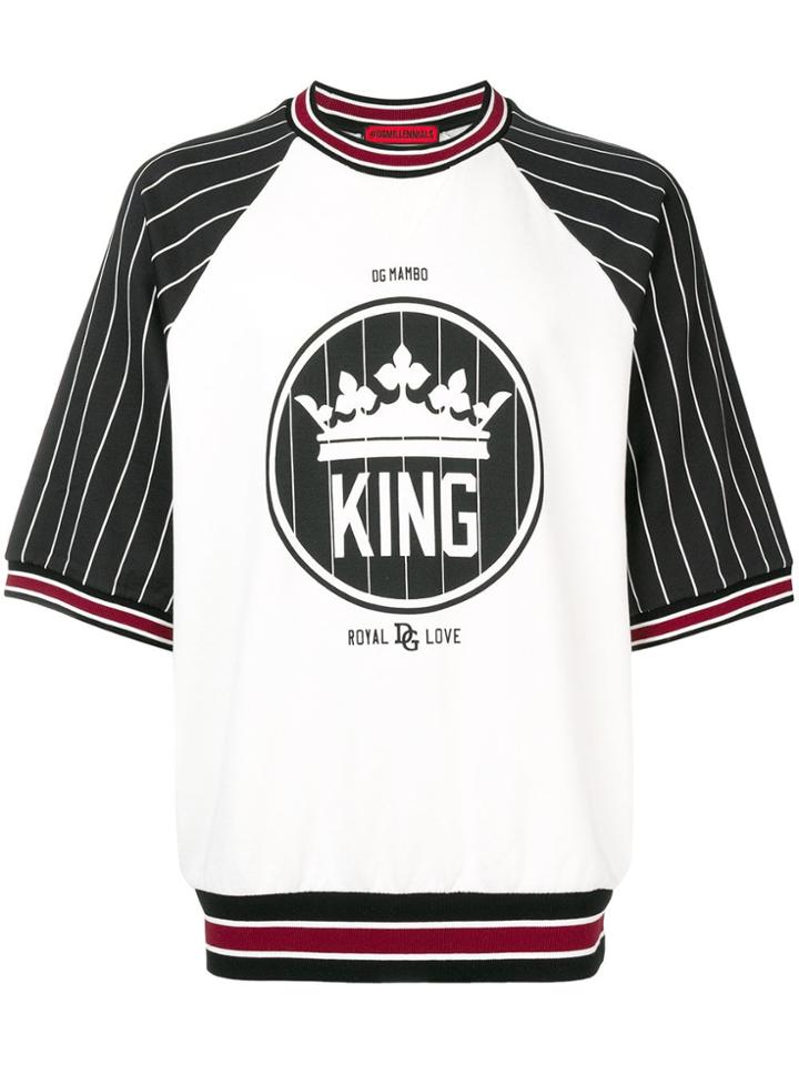 Dolce & Gabbana King Sweatshirt - White