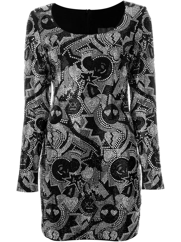 Philipp Plein Sweet Dress, Women's, Size: M, Black, Viscose/polyester/spandex/elastane