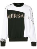 Versace Studded Logo Jumper - Black