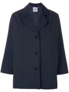 Aspesi Boxy Buttoned Coat - Blue