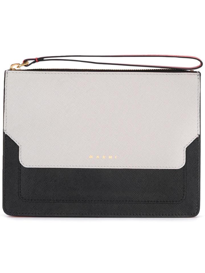 Marni Trunk Clutch - Grey