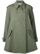 Stella Mccartney - Double Breasted Jacket - Women - Cotton/linen/flax/polyamide - 36, Green, Cotton/linen/flax/polyamide