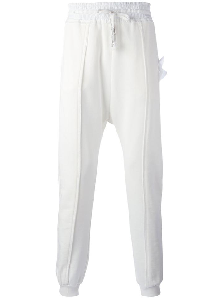 Damir Doma Thick Elasticated Waistband Sweatpants - White