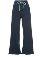 Mother Flared Track Pants - Blue