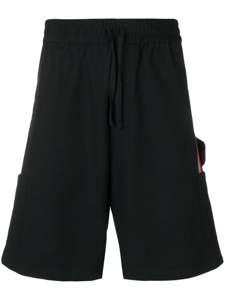 Heron Preston Knee Length Cargo Shorts - Black