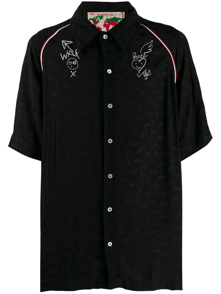 Vivienne Westwood Anglomania Hand Drawing Detail Shirt - Black