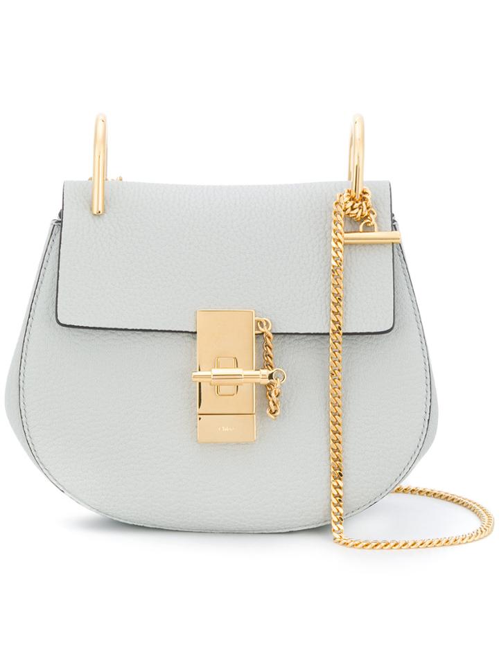 Chloé Airy Grey Drew Shoulder Bag
