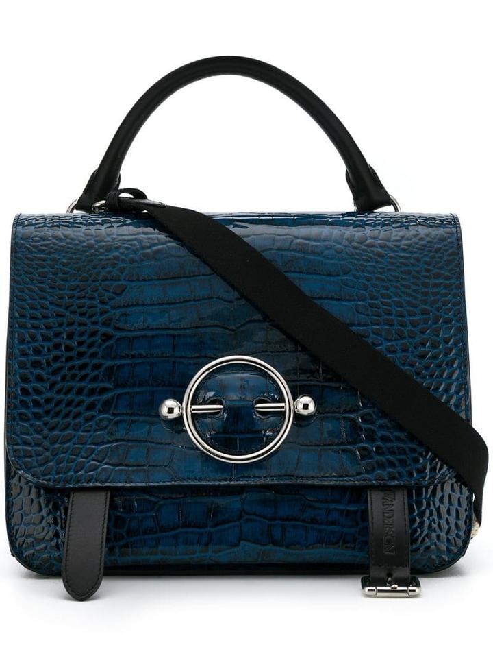Jw Anderson Disc-hardware Tote Bag - Blue