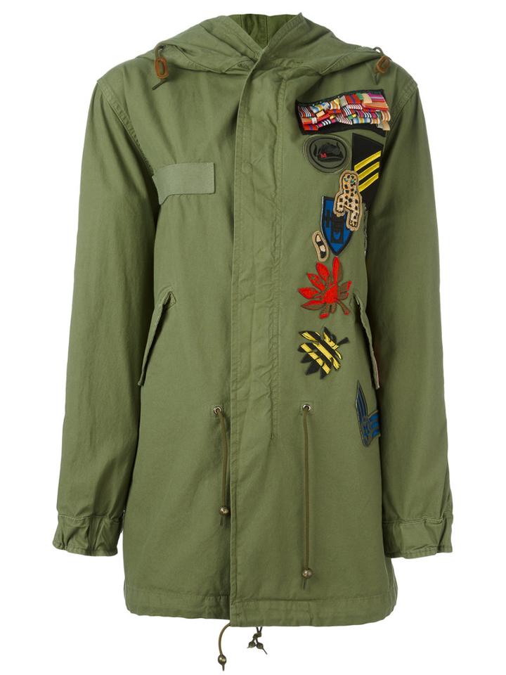 Mr & Mrs Italy Bouganville Parka, Women's, Size: Xs, Green, Cotton/polyester/wool/polyamide