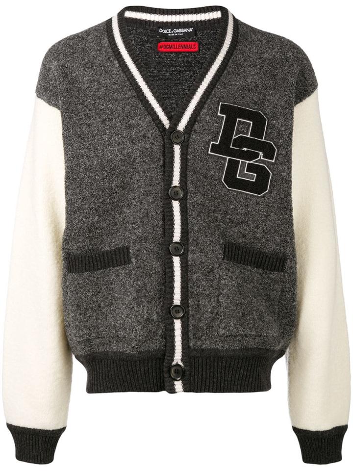 Dolce & Gabbana Jock-like Cardigan - Grey