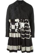 Antonio Marras Patchwork Coat, Women's, Size: 40, Black, Viscose/polyester/metallic Fibre