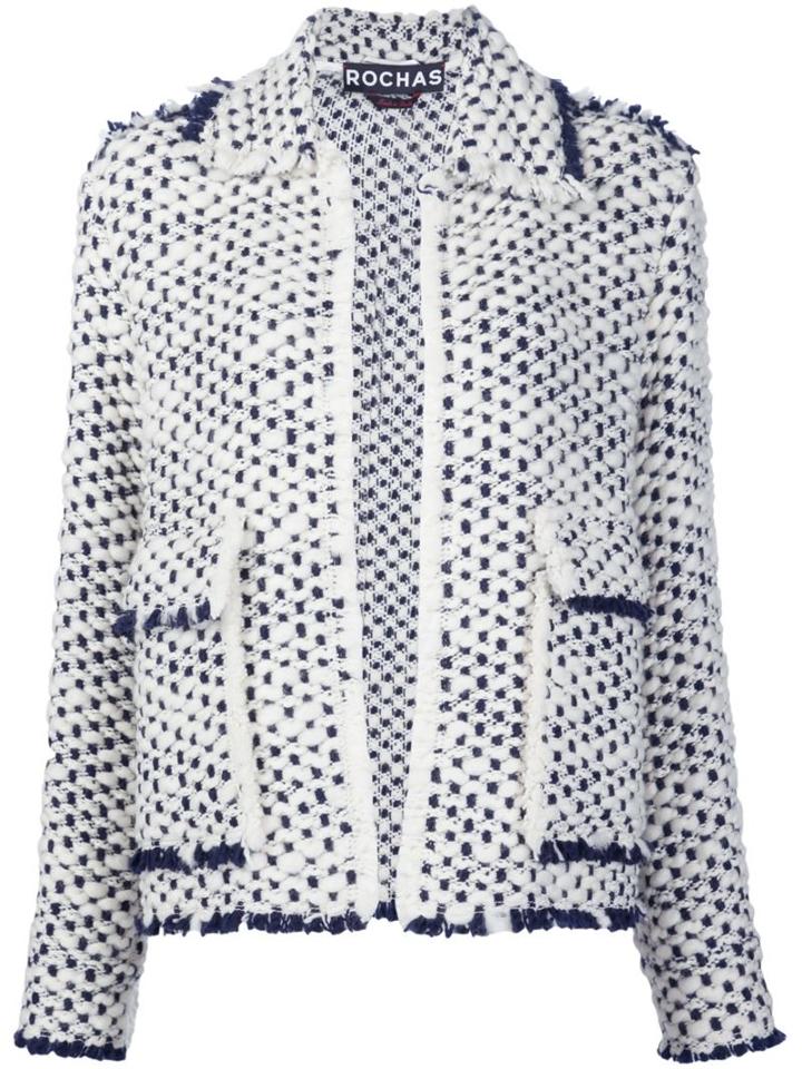 Rochas Frayed Bouclé Jacket