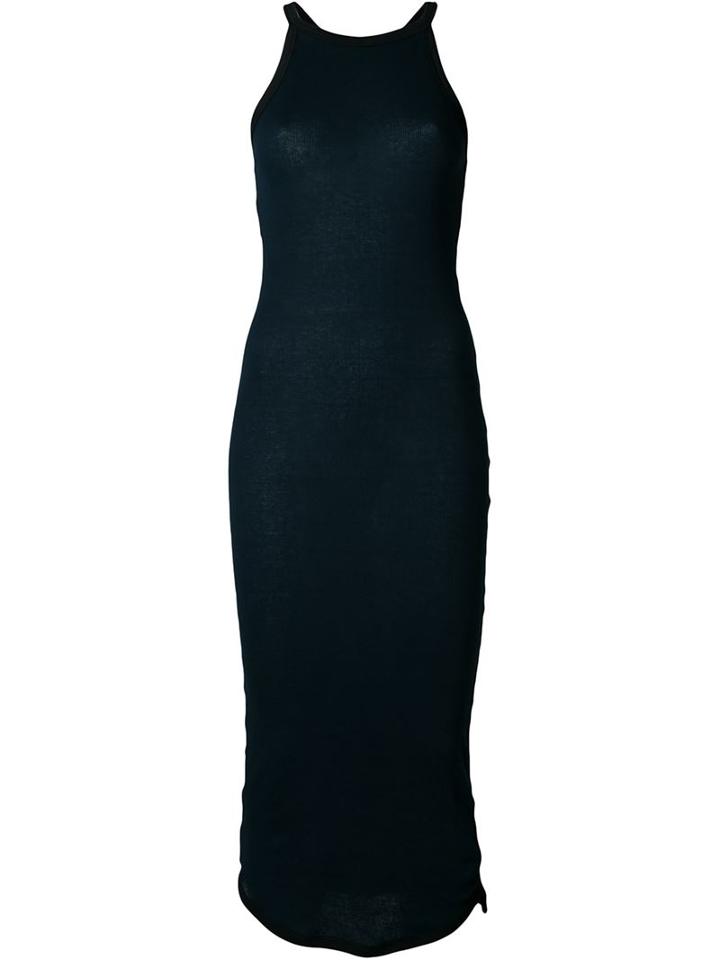 Assin Rib Dress, Women's, Size: Large, Blue, Cotton