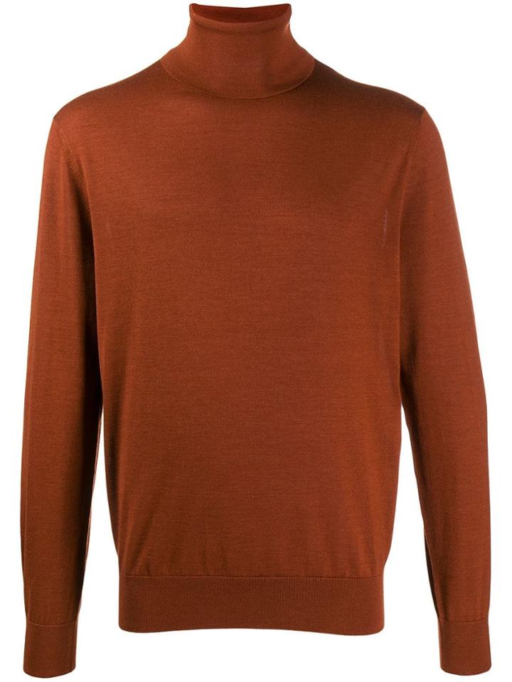 Ermenegildo Zegna Fine Knit Sweater - Orange