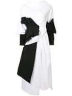 Enföld Asymmetrical Wrap Dress - White