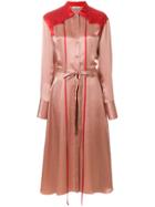 Nina Ricci Colour-block Midi Shirt Dress - Nude & Neutrals