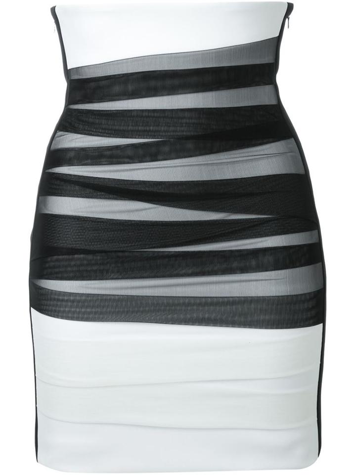 David Koma High Waisted Tulle Bandage Skirt