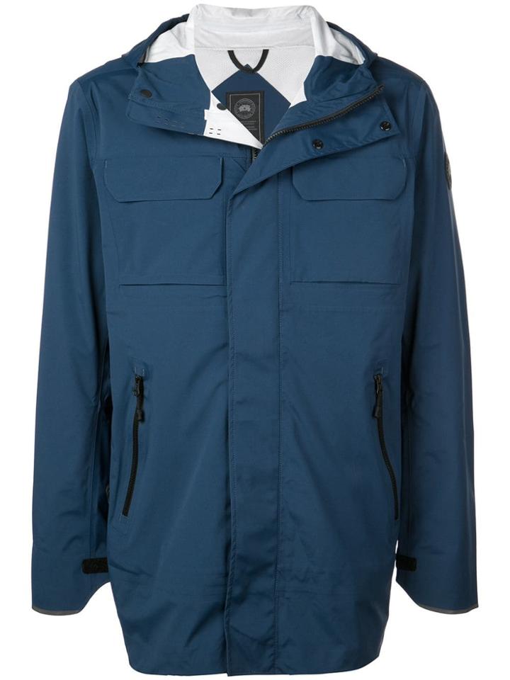 Canada Goose Hooded Parka Coat - Blue