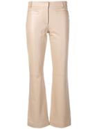 L'autre Chose Cropped Flare Trousers - Neutrals