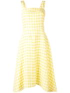 Ps By Paul Smith - Classic Gingham Dress - Women - Linen/flax/acetate/cupro/viscose - 42, Women's, Yellow/orange, Linen/flax/acetate/cupro/viscose