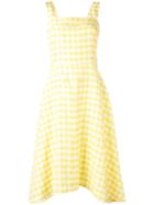 Ps By Paul Smith - Classic Gingham Dress - Women - Linen/flax/acetate/cupro/viscose - 42, Women's, Yellow/orange, Linen/flax/acetate/cupro/viscose