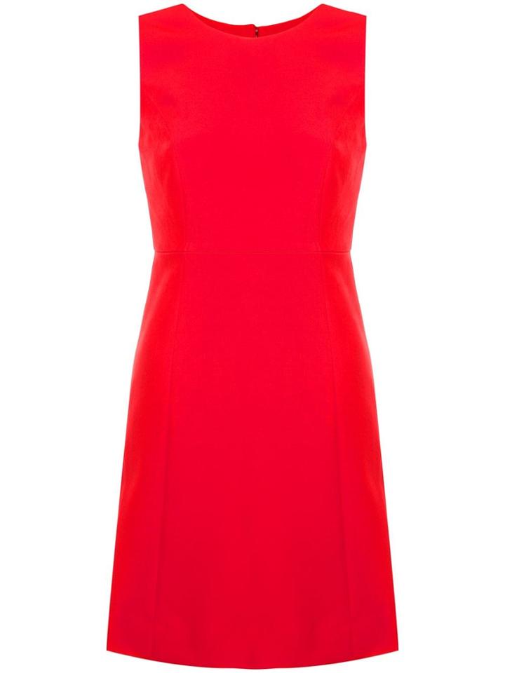 Milly Sleeveless Shift Dress - Red