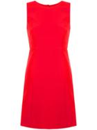 Milly Sleeveless Shift Dress - Red