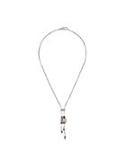 Bottega Veneta Decorative Pendant Chain Necklace - Metallic