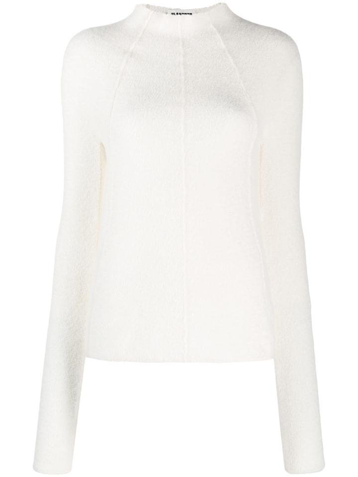 Jil Sander Seam Detail Jumper - White