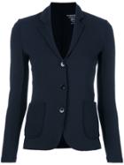 Majestic Filatures Fitted Jersey Blazer - Blue