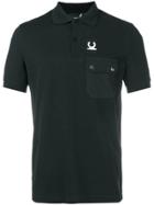 Raf Simons X Fred Perry Snap Pocket Polo Shirt - Black