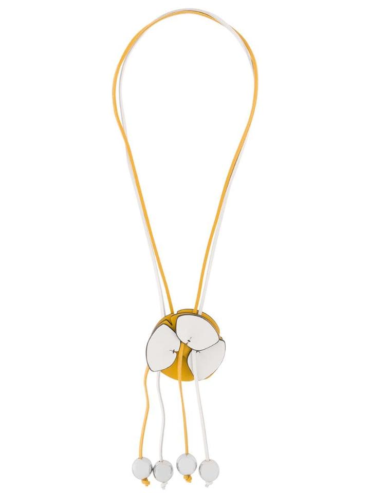 Marni Floral Pendant Necklace - Yellow