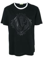 Versace Jeans Tonal Logo Print T-shirt - Black