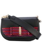 Salvatore Ferragamo - Vara Flap Shoulder Bag - Women - Calf Leather/leather/metal - One Size, Black, Calf Leather/leather/metal