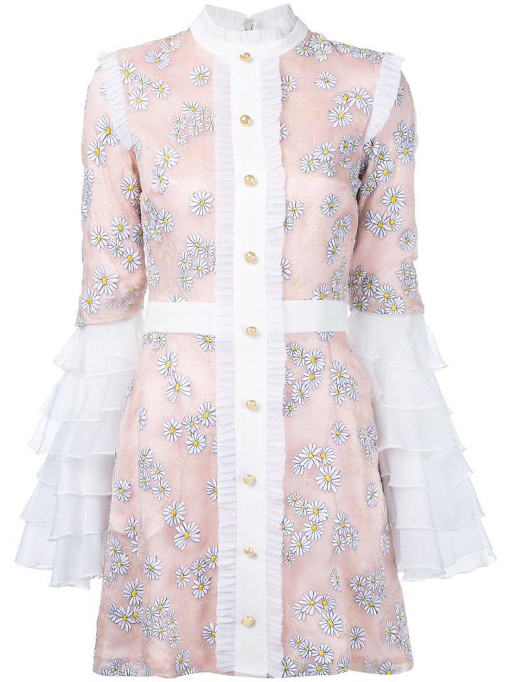 Macgraw - Sincerity Dress - Women - Silk - 10, Pink/purple, Silk