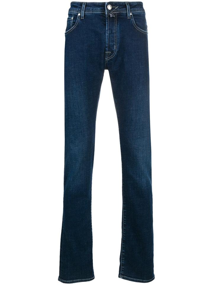 Jacob Cohen Iconic Logo Tag Jeans - Blue